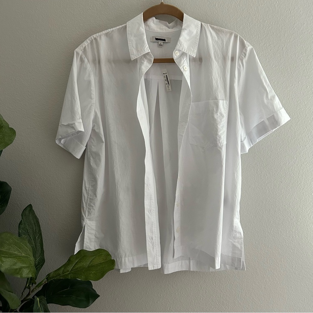 Madewell classic button down lightweight white shirt - Picture 7 of 13